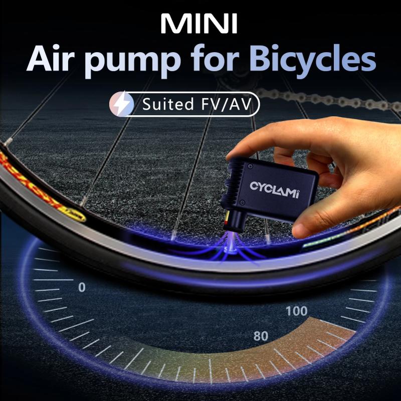 CYCLAMI Mini Electric Air Pump - Portable Bicycle Cordless Inflator