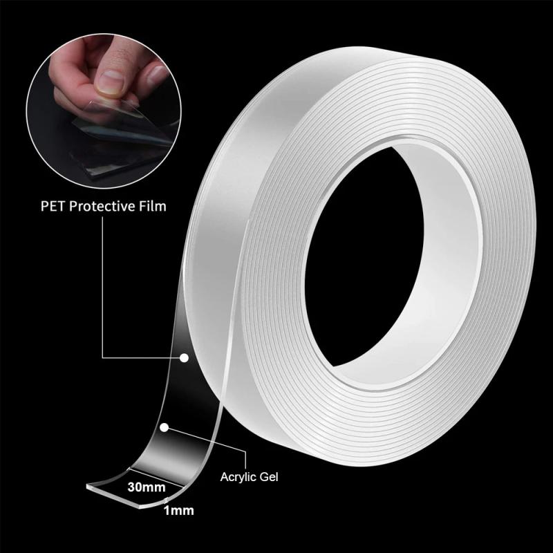 Ultra-Strong Double-Sided Adhesive Tape – Waterproof, Reusable, and Heat Resistant