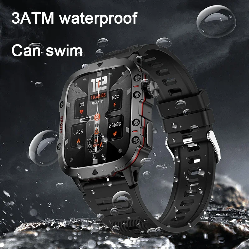 Top 2024 Waterproof Smartwatches for Men: AI Voice, Bluetooth Call, and Health Monitoring Features