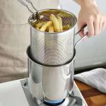 Multifunctional Stainless Steel Deep Fryer with Frying Basket