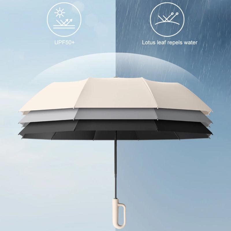 Ring Buckle Umbrella - 30 Bones, Windproof, 105CM, Automatic Fold