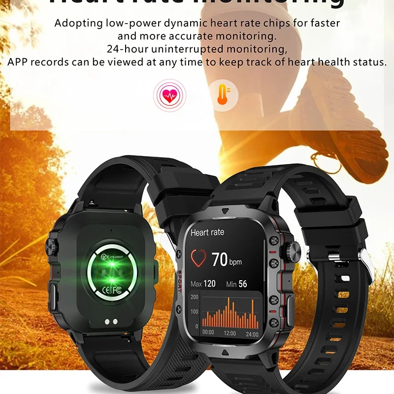 Top 2024 Waterproof Smartwatches for Men: AI Voice, Bluetooth Call, and Health Monitoring Features