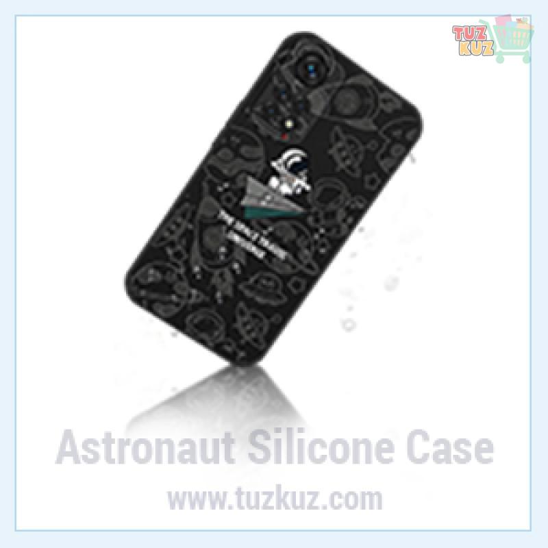 Cute Astronaut Silicone Case For Xiaomi Redmi Note