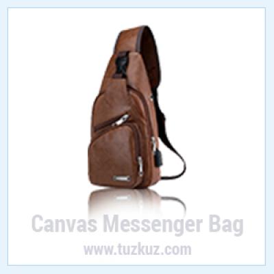 Men's Casual Nylon Canvas Messenger Bag