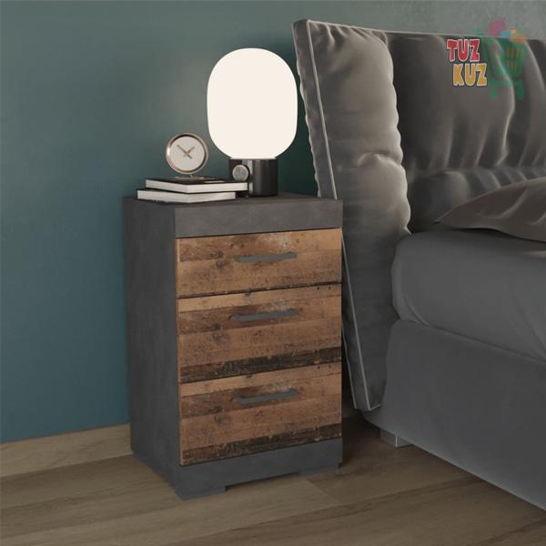 "Upgrade Your Bedroom with the FMD Retro Nightstand: Style and Functionality Combined"