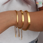 Cuban Chain Bracelet Bangles For Women