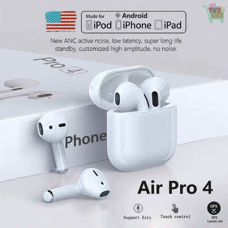 Original Air Pro 4 TWS Fone Bluetooth Earphones