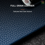 Litchi pattern Genuine Leather Cases for Galaxy S21
