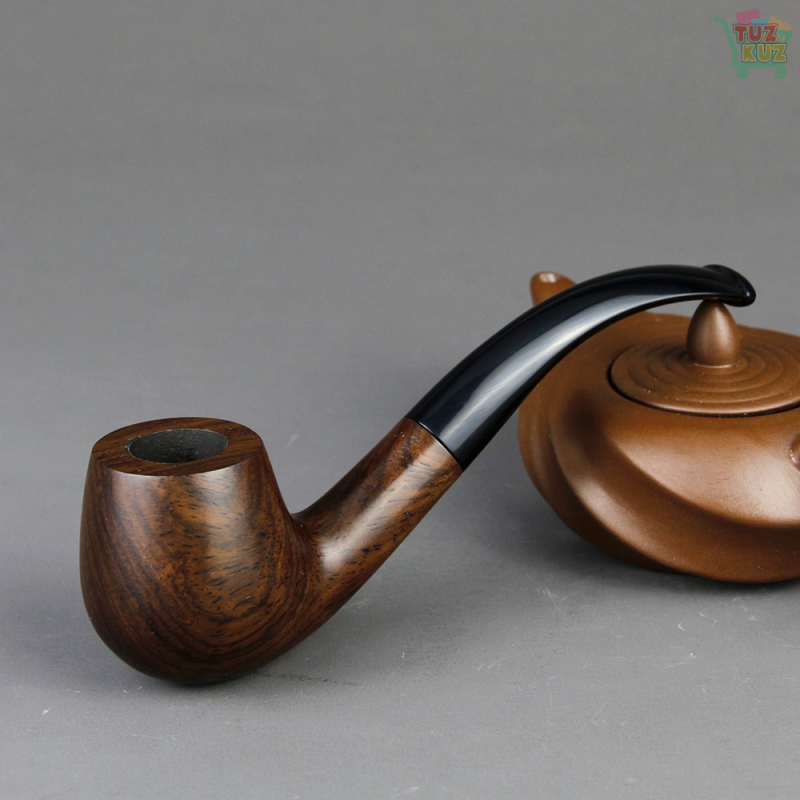 Top Grade Ebony Wood Smoking Pipe