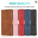 Leather Flip Wallet Case For Samsung Galaxy