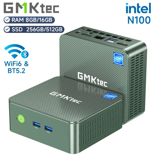 GMKtec G3 Mini PC Intel Alder Lake N100 Windows 11 Pro Mini PC 8/16GB DDR4 256/512GB PCIe M.2 SSD WiFi 6 BT5.2 Desktop Computer | Tuzkuz Retails