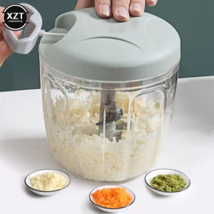 Mini Food Processor and Manual Meat Grinder for Kitchen Use_tuzkuz