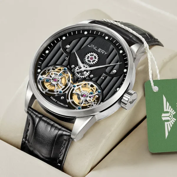 JINLERY Double Flywheel Men's Mechanical Watch