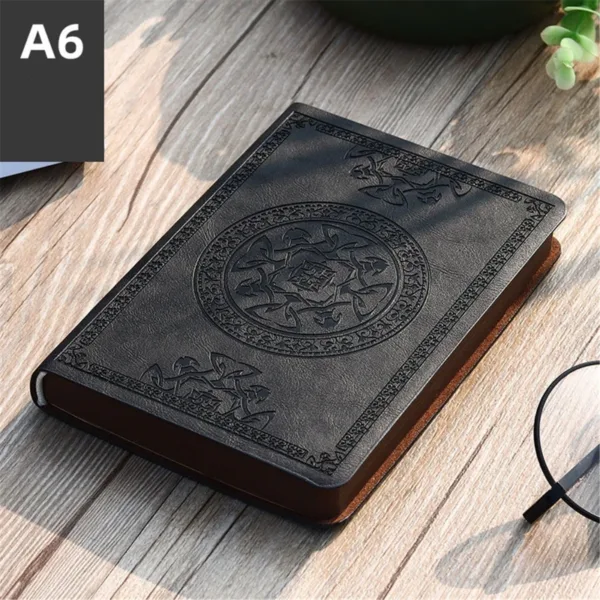 New Portable Vintage Pattern PU Leather Notebook Diary Notepad Stationery Gift | Tuzkuz Retails