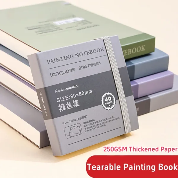 250gsm Paper Tearable Drawing Notebook Handbook 40sheets Professional Thick Cardboard Watercolor Sketchbook Graffiti Mini Books | Tuzkuz Retails