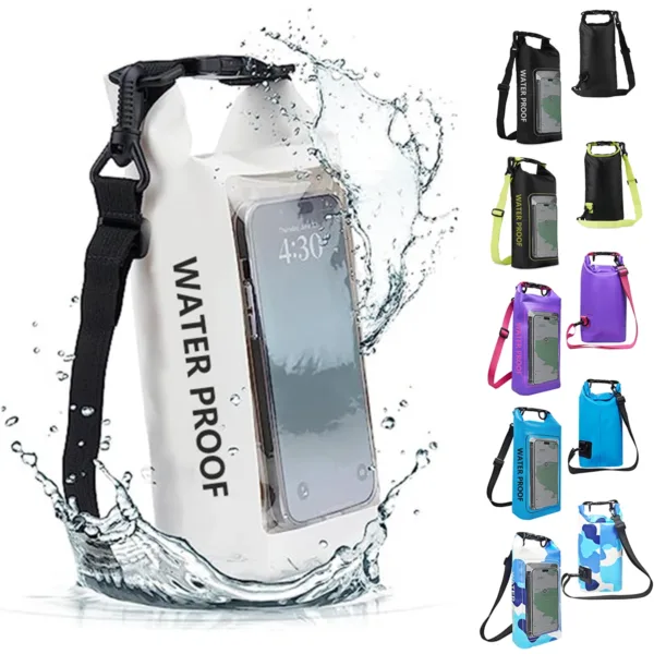 2L Dry Bag Touch Screen Waterproof Bags For Trekking Drifting Rafting Surfing kayak Outdoor Sports Bags .-zmt | Tuzkuz Retails