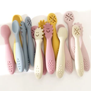 3PCS Baby Learning Spoons Set – Toddler Weaning Utensils